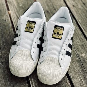 Adidas Originals White Superstar Laceless Sneaker